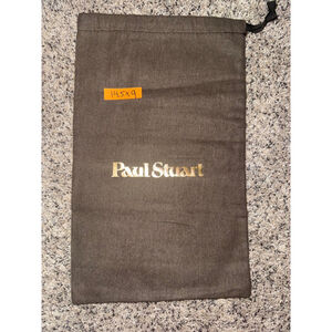 Paul Stuart Brown Gold Logo Drawstring Dust Storage Bag One Size 14.5x9​